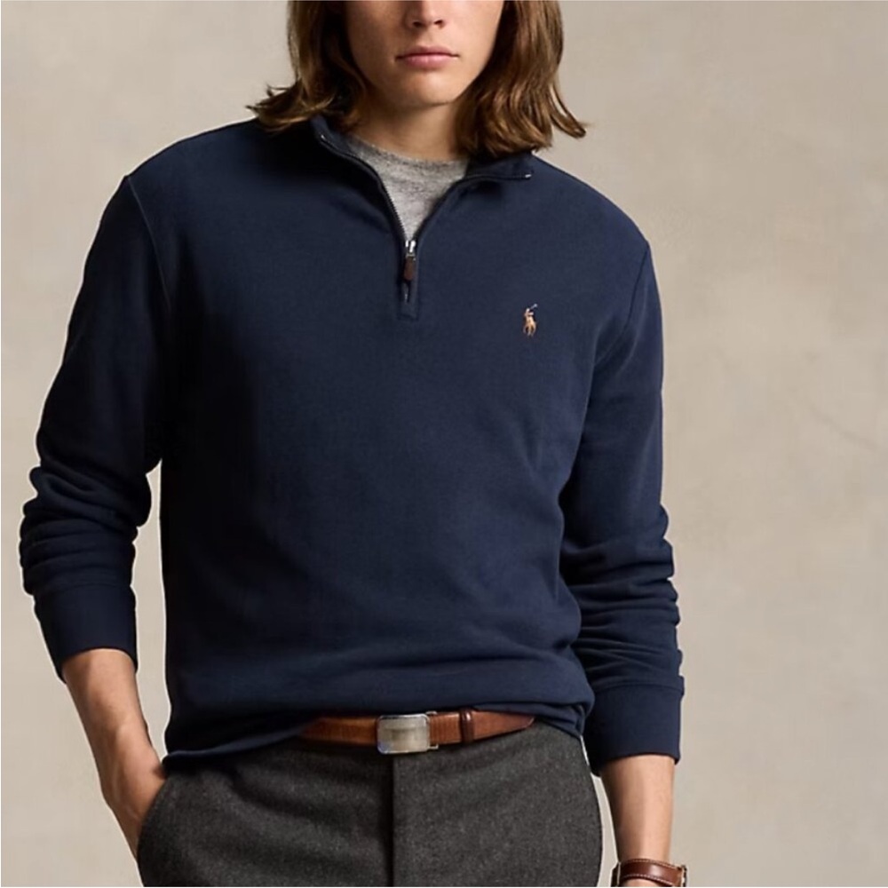Polo Ralph Lauren Estate-Rib Quarter-Zip Pullover